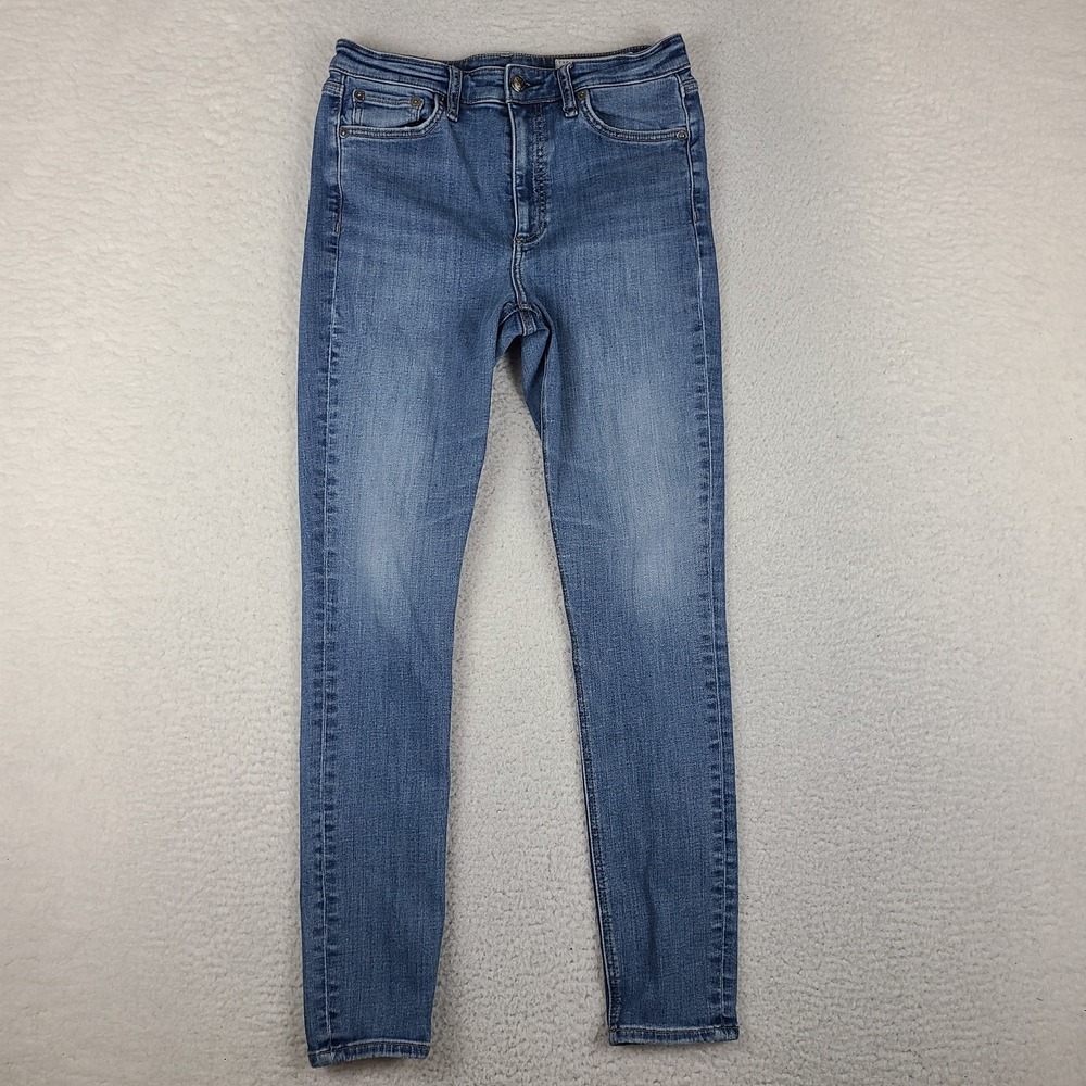 Rag & Bone Jeans Womens 28 Blue Nina High Rise Full Length Skinny Medium Wash